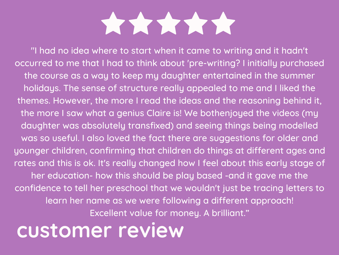 Online Course: Pre-Writing Skills